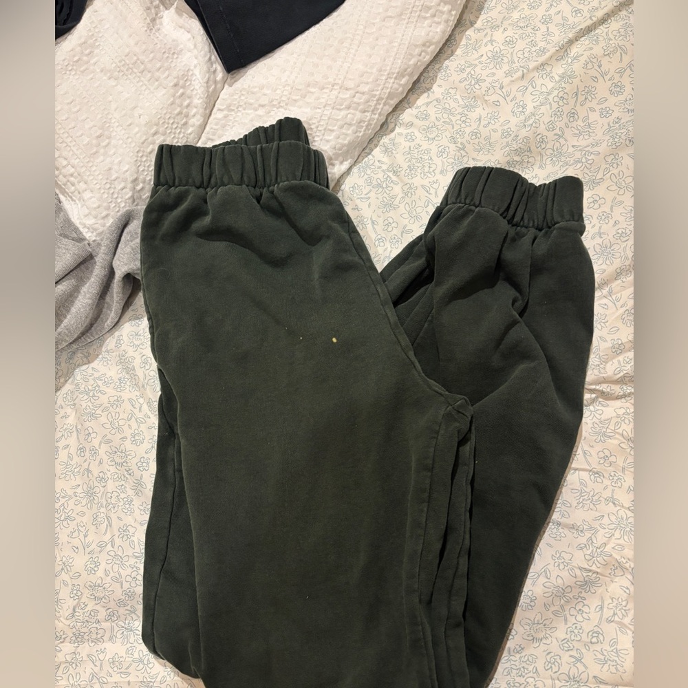 dark green brandy melville rosa sweats